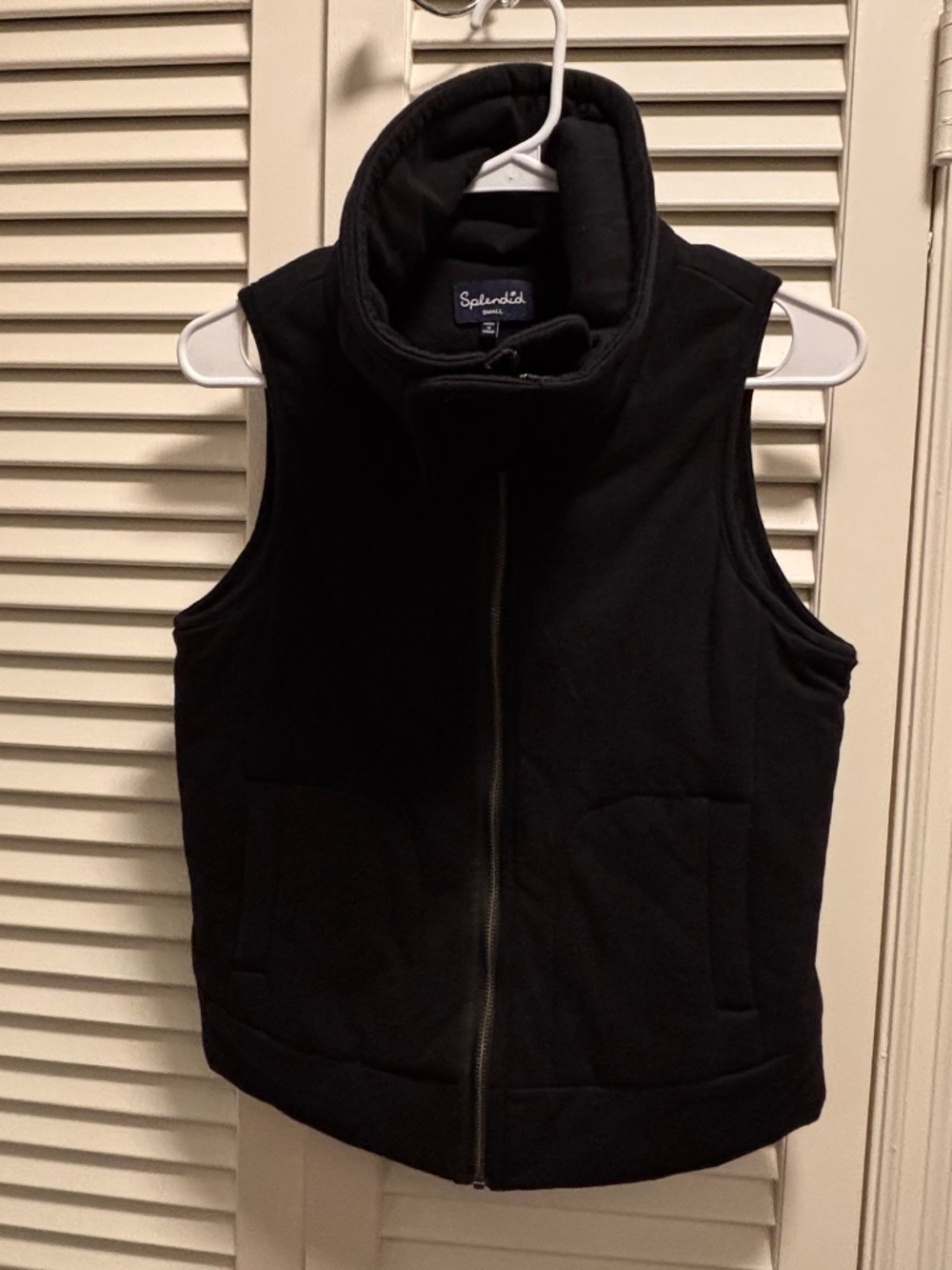 Black Cotton Vest